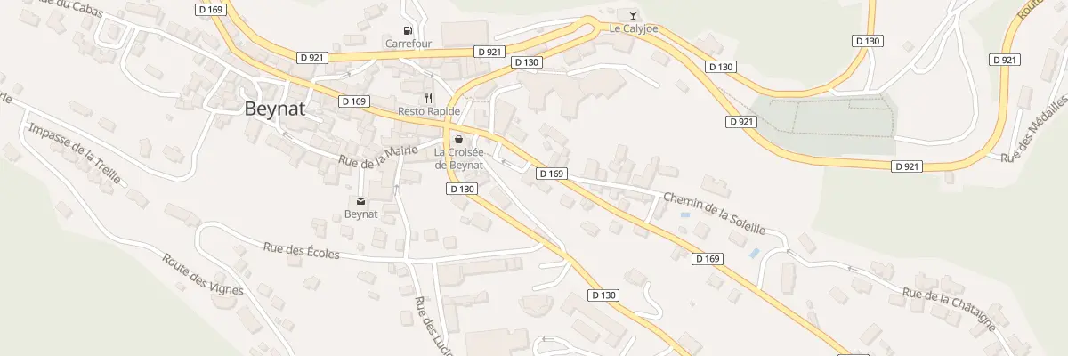 Plan du 2 Rte du Chateau de Sabeau à Beynat