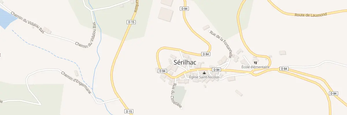 Plan du 5011 Le Bourg à Sérilhac