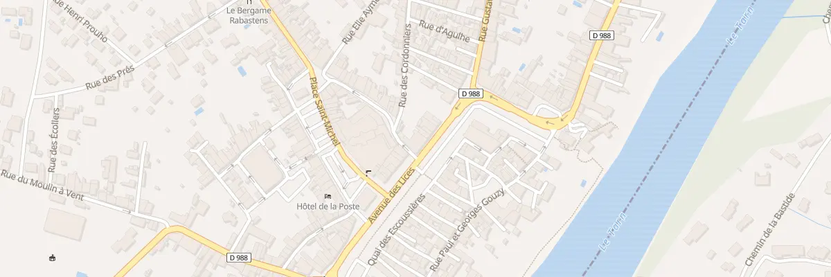 Plan du 2 Rue de Chastenet de Puysegur à Rabastens