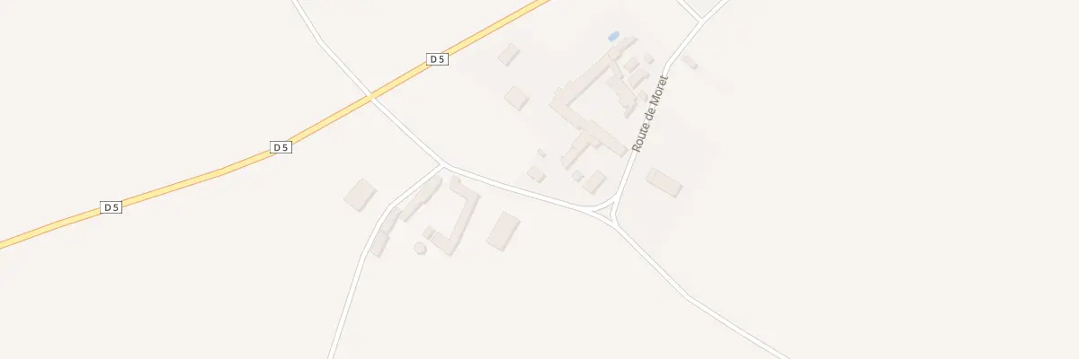 Plan du 58 Rte de Moret à Rouvray-Sainte-Croix