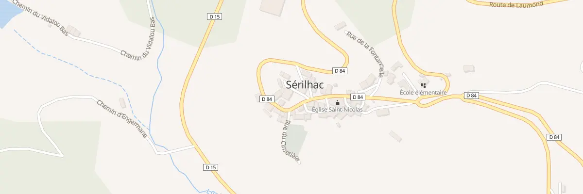 Plan du 1 Rue d’Ornhac à Sérilhac