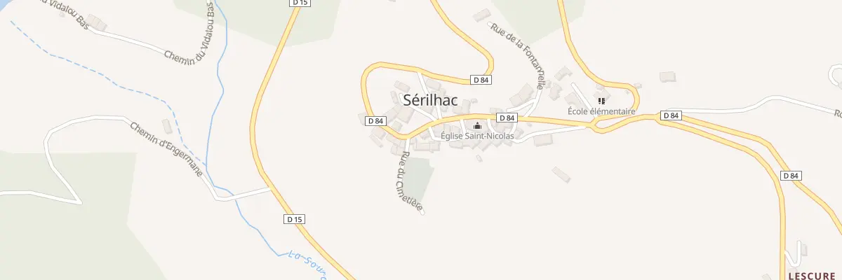 Plan du 5016 Le Bourg à Sérilhac
