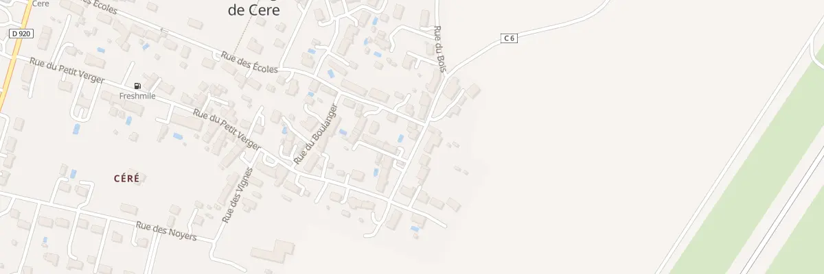 Plan du 6 Rue du Bois à Châteauroux