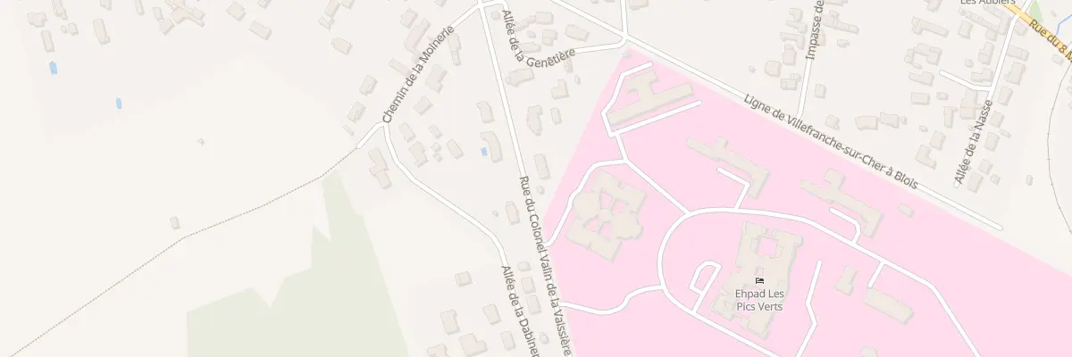 Plan du 38 Rue du Cl Valin de la Vaissier à Romorantin-Lanthenay