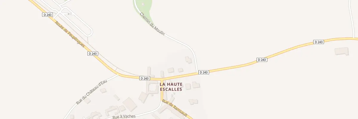 Plan du 83 Rte de Peuplingues à Escalles