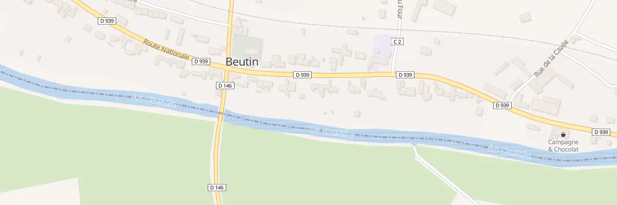 Plan du 33 Rte Nationale à Beutin