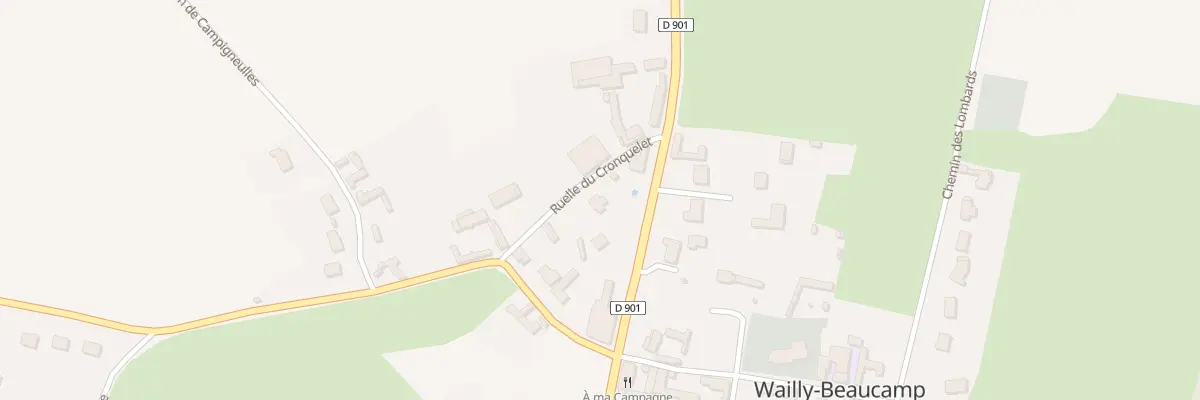 Plan du 8 Rle du Cronquelet à Wailly-Beaucamp