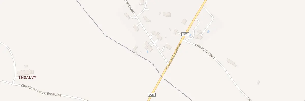 Plan du 9002 Cuquete à Trébons-sur-la-Grasse