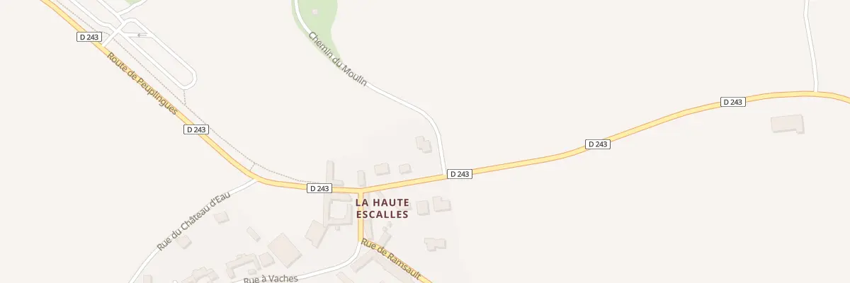 Plan du 1 Che du Moulin à Escalles