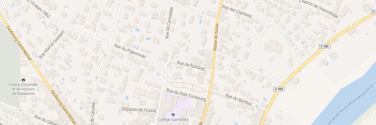 Plan du 2 Rue du Fumarel à Rabastens
