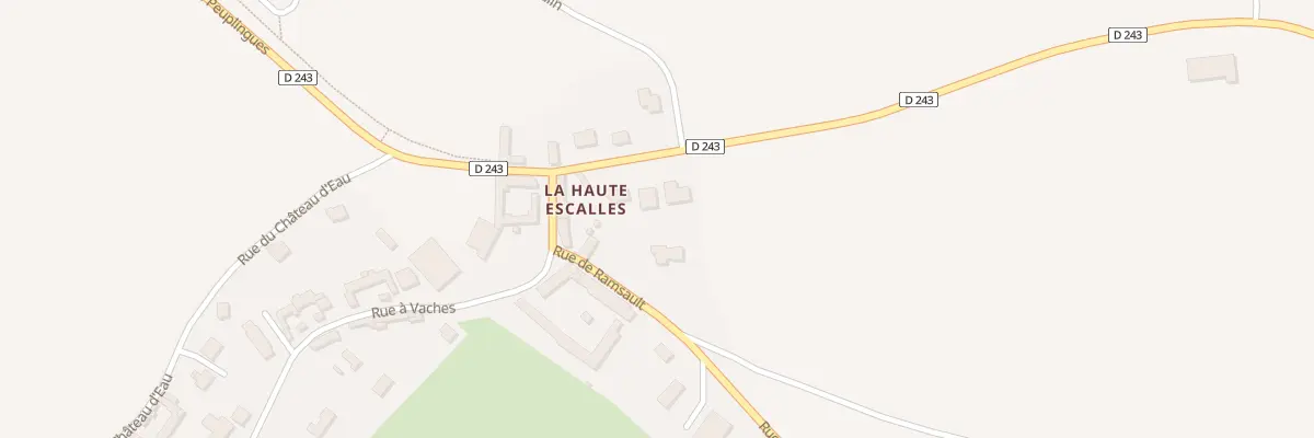 Plan du 92 Rte de Peuplingues à Escalles