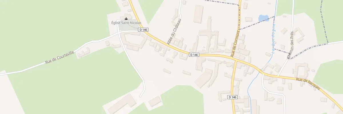 Plan du 11 Rte de Frencq à Longvilliers