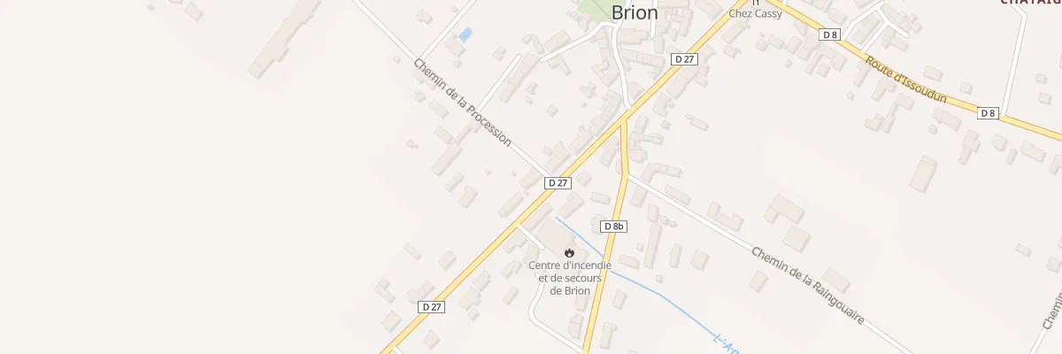 Plan du 30 Rte de Villedieu à Brion