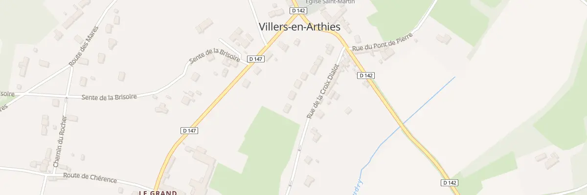Plan du 13 Rue de la Croix Dialot à Villers-en-Arthies