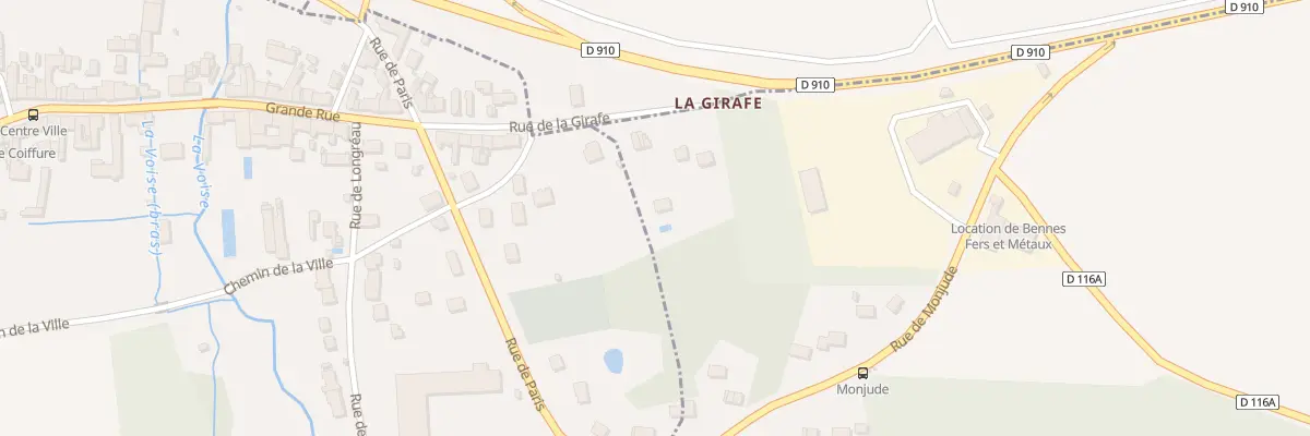 Plan du 12 Rue de la Girafe à Levainville