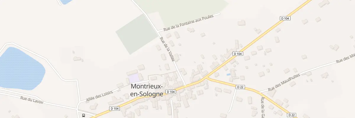 Plan du 11 Rue de la Vallée à Montrieux-en-Sologne