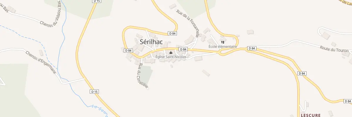 Plan du 5023 Le Bourg à Sérilhac