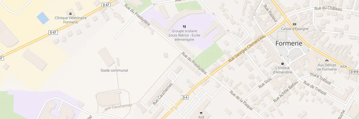 Plan du 13 Rue du Presbytère à Formerie
