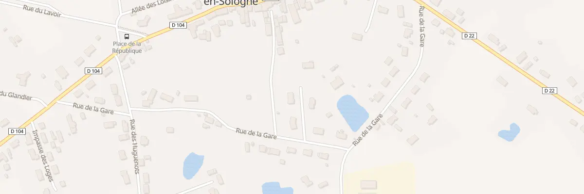 Plan du 22B Rue de la Gare à Montrieux-en-Sologne
