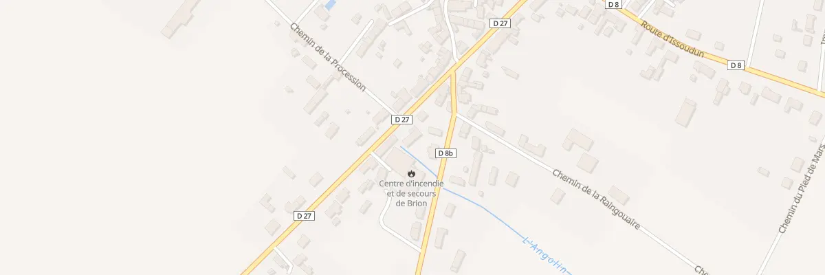 Plan du 27 Rte de Villedieu à Brion