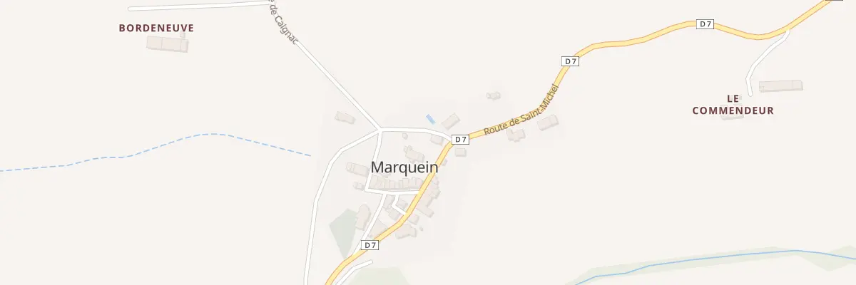 Plan du 36 Le Village à Marquein