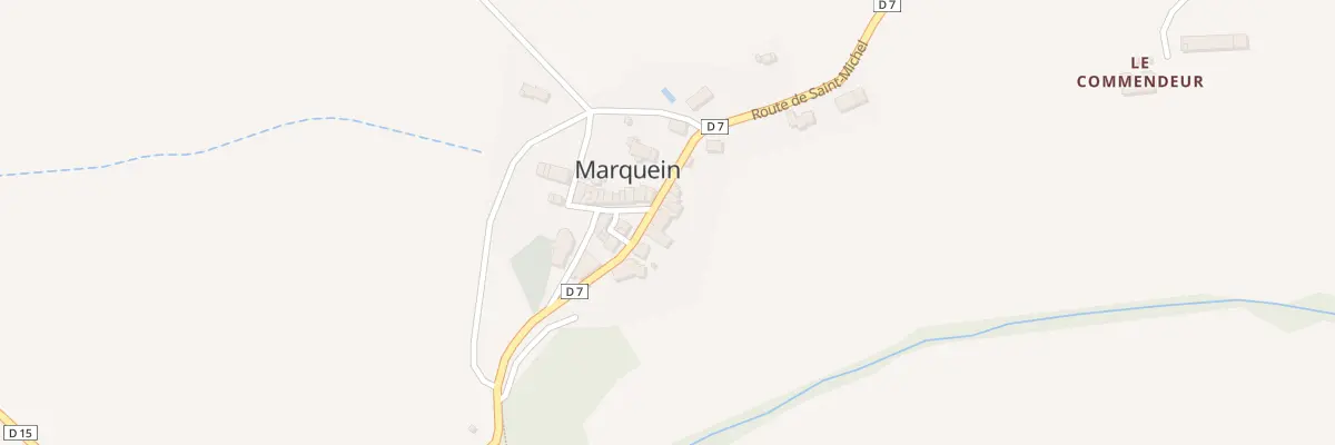 Plan du 14 Le Village à Marquein