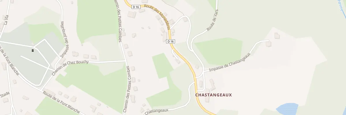 Plan du 40 Rte des Monédières à Chamberet