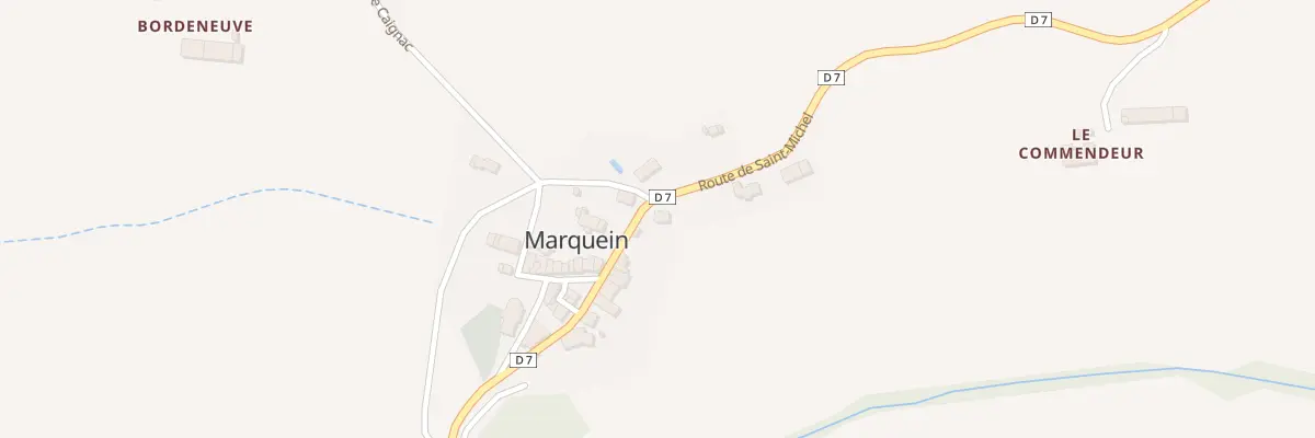 Plan du 16 Rte de St Michel à Marquein