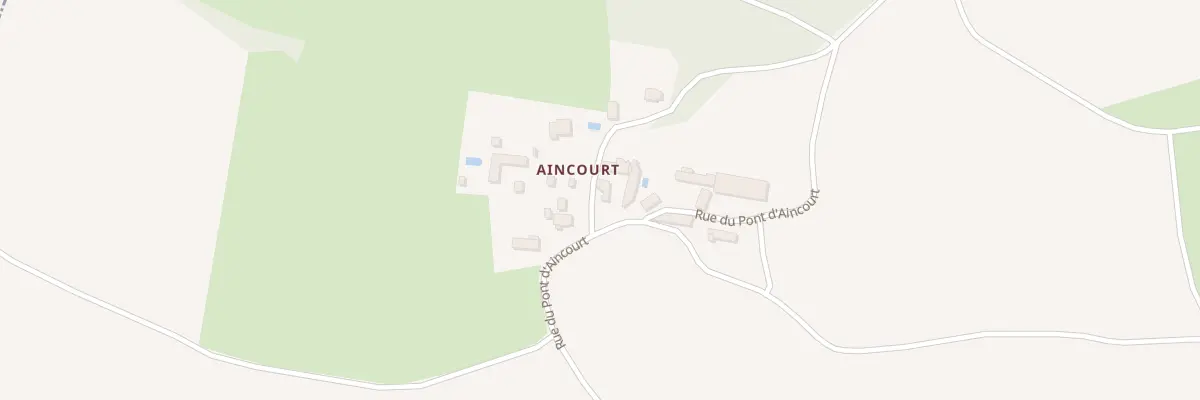 Plan du 95 Aincourt Hameau à Parnes