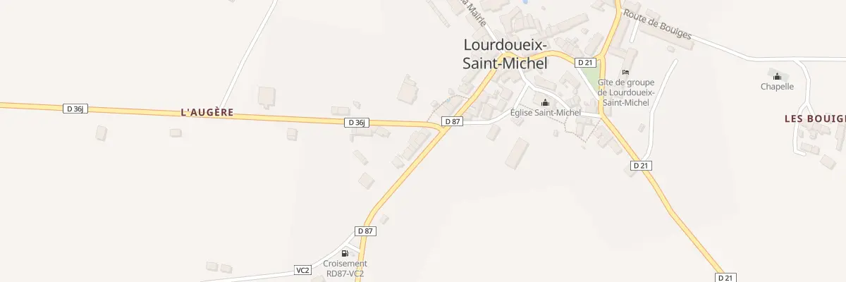 Plan du 4 Rte de Fresselines à Lourdoueix-Saint-Michel