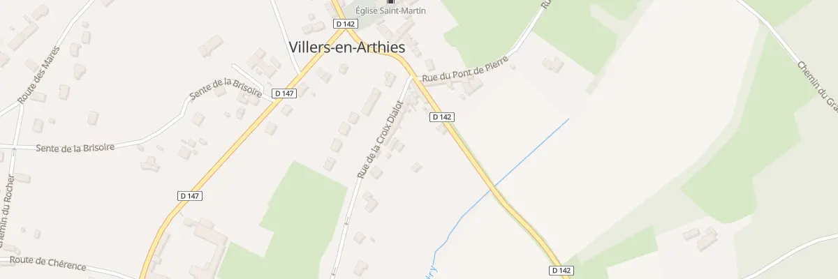 Plan du 10 Rue de la Croix Dialot à Villers-en-Arthies