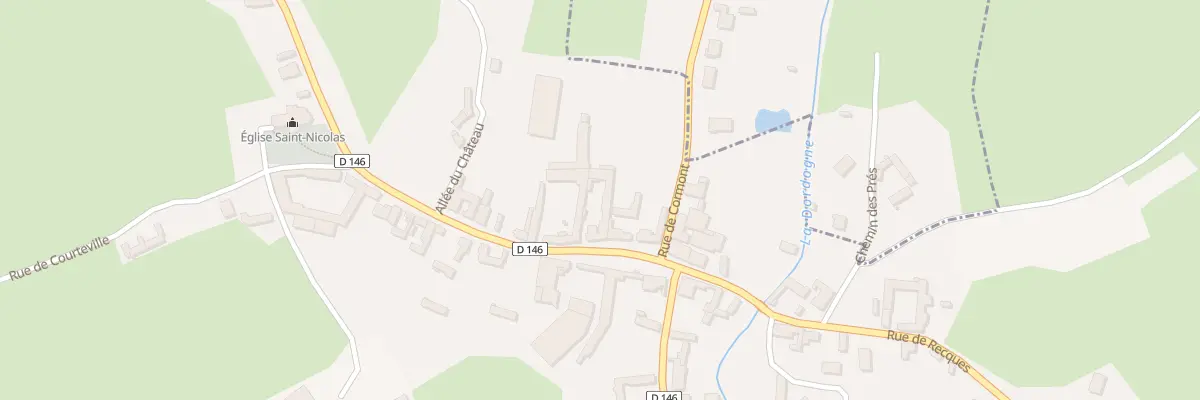 Plan du 6 Rte de Frencq à Longvilliers