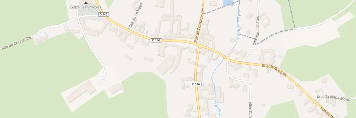 Plan du 3 Rte de Frencq à Longvilliers