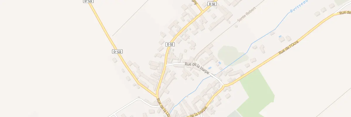 Plan du 34 Rue de la Harpe à Écrosnes