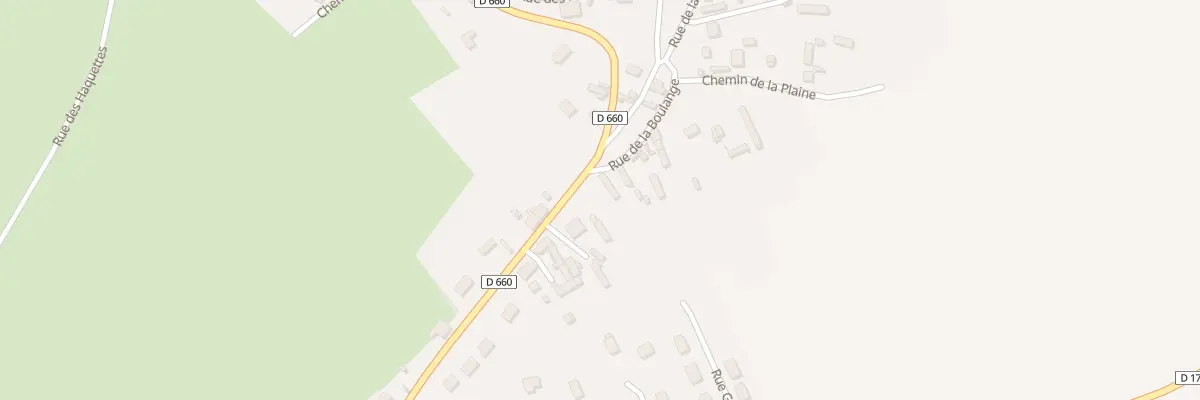 Plan du 5001I Rue des Landes à Hébécourt