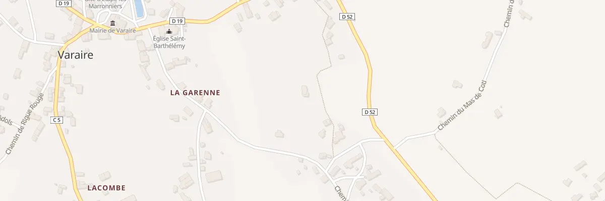 Plan du 170 Rte de la Font del Lac à Varaire