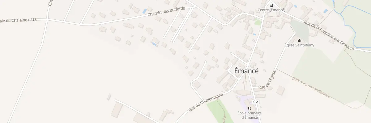 Plan du 12B Rue d’Epernon à Émancé