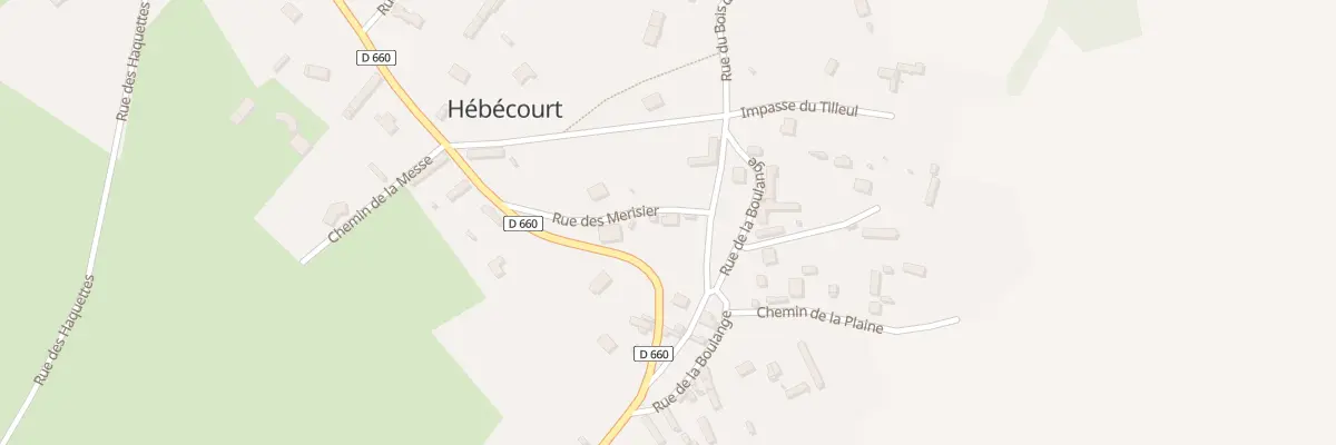 Plan du 5 Rue du Merisier à Hébécourt