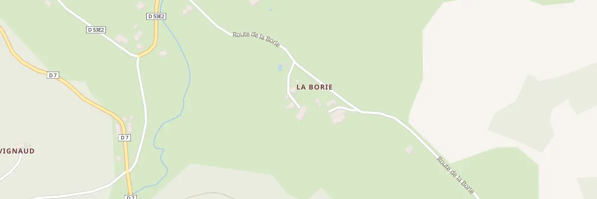 Plan du 70 Vge de la Borie à Naves
