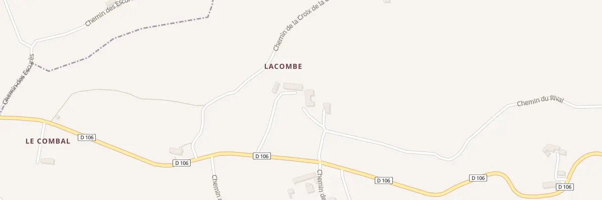 Plan du 5146 Lacombe à Curemonte