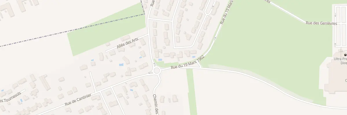 Plan du 28 Rue des Saunées au Poinçonnet