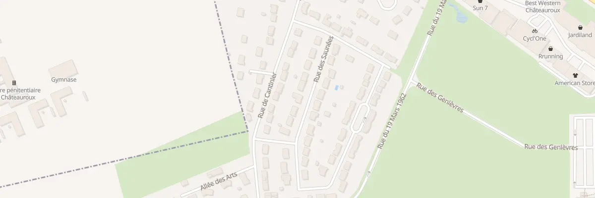 Plan du 12 Rue des Saunées au Poinçonnet