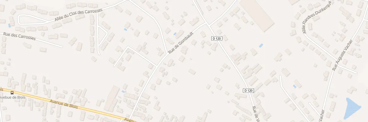 Plan du 21B Rue de Gombault à Romorantin-Lanthenay