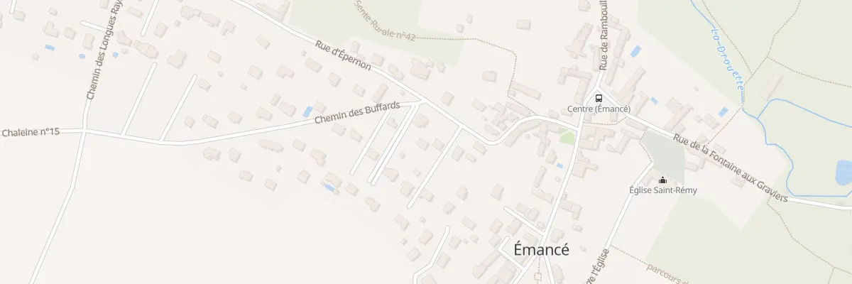 Plan du 16 Rue d’Epernon à Émancé