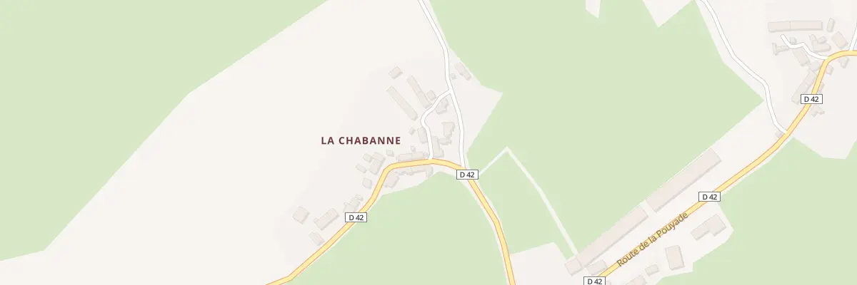 Plan du 15 La Chabanne à Augères
