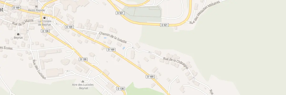 Plan du 13 Rue de la Chataigne à Beynat