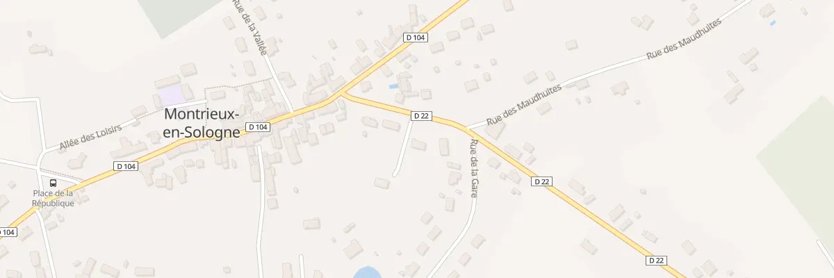 Plan du 7 Rue Edouard Payen à Montrieux-en-Sologne