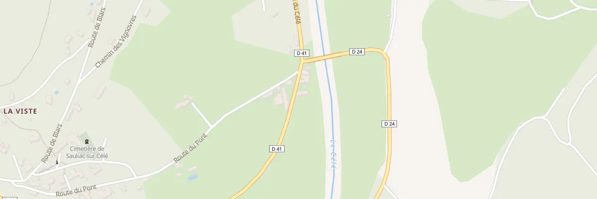 Plan du 2741 Rte du Célé à Sauliac-sur-Célé
