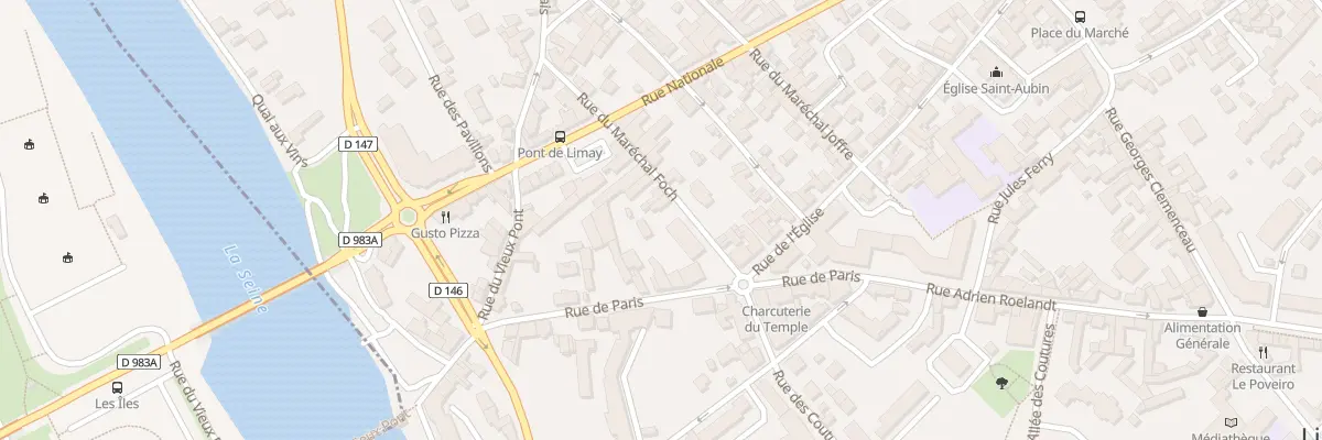 Plan du 3 Rue du Mal Foch à Limay