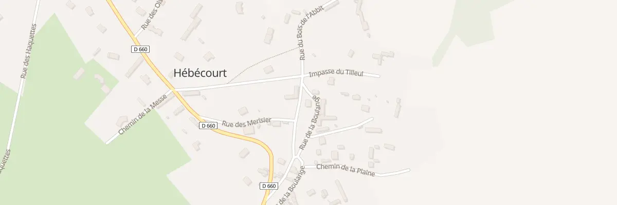 Plan du 1 Rue de la Boulange à Hébécourt